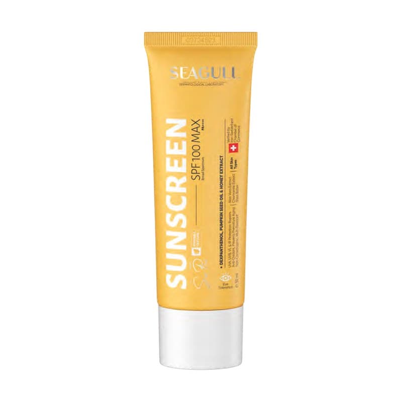 کرم ضد آفتاب بی رنگ سی گل با SPF100 مناسب انواع پوست