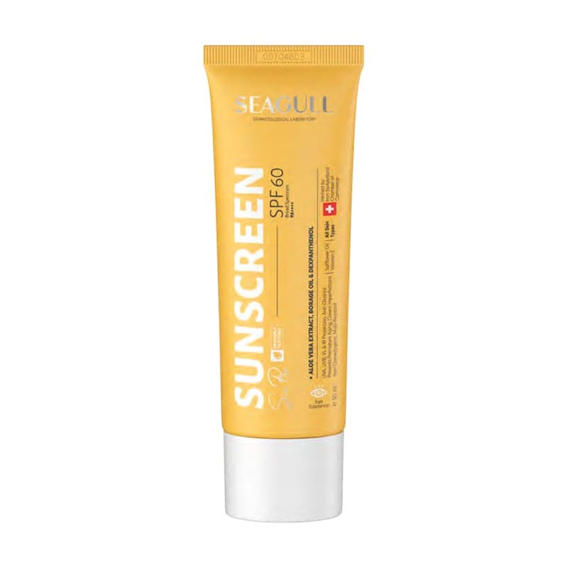 کرم ضد آفتاب بی رنگ سی گل با SPF60 مناسب پوست معمولی تا چرب